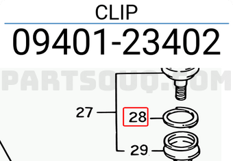 Suzuki 0940123402 CLIP