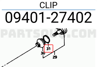 Suzuki 0940127402 CLIP