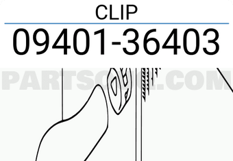 Suzuki 0940136403 CLIP