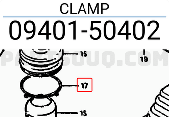 Suzuki 0940150402 CLAMP