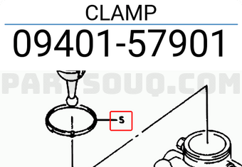 Suzuki 0940157901 CLAMP