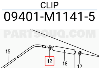 Suzuki 09401M11415 CLIP
