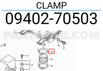 Suzuki 0940270503 CLAMP