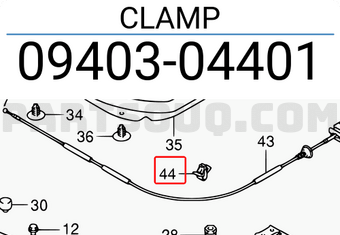 Suzuki 0940304401 CLAMP