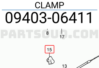 Suzuki 0940306411 CLAMP