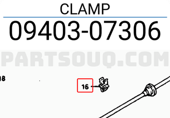 Suzuki 0940307306 CLAMP