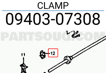 Suzuki 0940307308 CLAMP