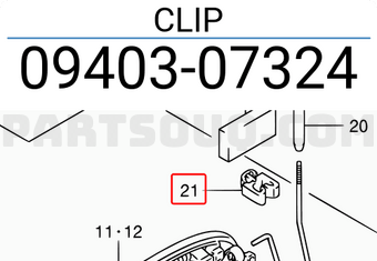 Suzuki 0940307324 CLIP