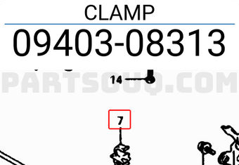 Suzuki 0940308313 CLAMP