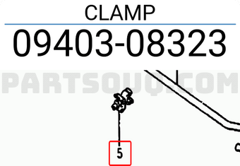 Suzuki 0940308323 CLAMP