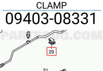 Suzuki 0940308331 CLAMP