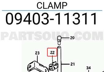 Suzuki 0940311311 CLAMP