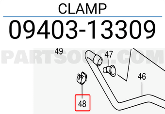 Suzuki 0940313309 CLAMP