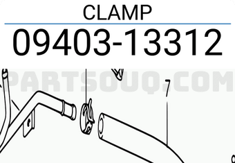 Suzuki 0940313312 CLAMP