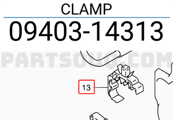 Suzuki 0940314313 CLAMP