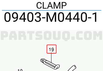 Suzuki 09403M04401 CLAMP