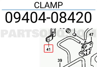 Suzuki 0940408420 CLAMP