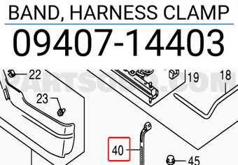 Suzuki 0940714403 BAND, HARNESS CLAMP