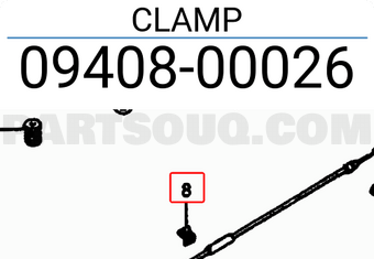 Suzuki 0940800026 CLAMP