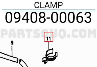 Suzuki 0940800063 CLAMP