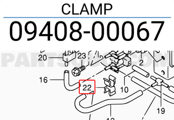 Suzuki 0940800067 CLAMP
