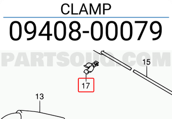 Suzuki 0940800079 CLAMP