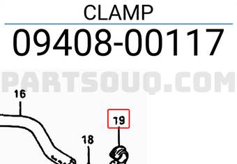 Suzuki 0940800117 CLAMP