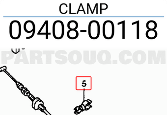 Suzuki 0940800118 CLAMP