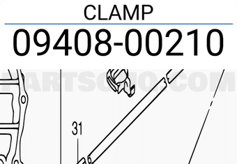 Suzuki 0940800210 CLAMP