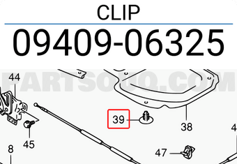 Suzuki 0940906325 CLIP