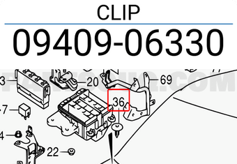 Suzuki 0940906330 CLIP