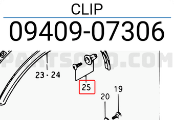 Suzuki 0940907306 CLIP
