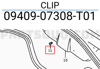 Suzuki 0940907308T01 CLIP