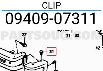 Suzuki 0940907311 CLIP