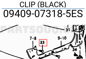 Suzuki 09409073185ES CLIP (BLACK)