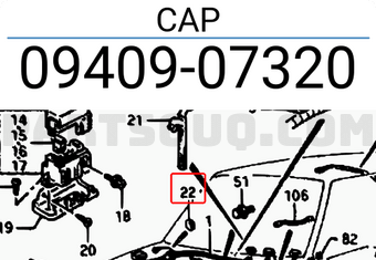 Suzuki 0940907320 CAP