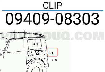 Suzuki 0940908303 CLIP