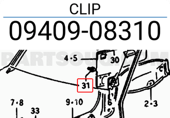 Suzuki 0940908310 CLIP