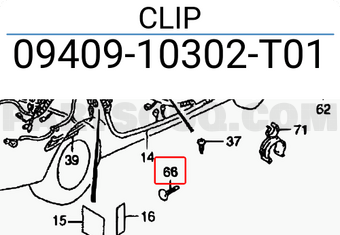 Suzuki 0940910302T01 CLIP