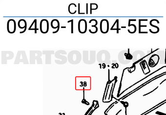 Suzuki 09409103045ES CLIP