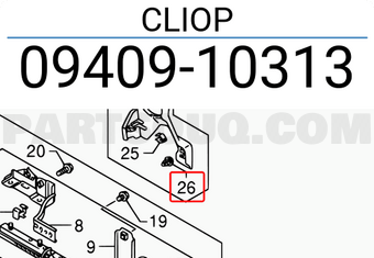 Suzuki 0940910313 CLIOP