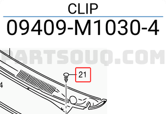Suzuki 09409M10304 CLIP