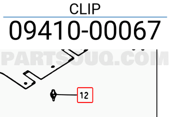 Suzuki 0941000067 CLIP