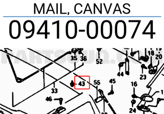 Suzuki 0941000074 MAIL, CANVAS