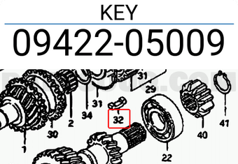 Suzuki 0942205009 KEY