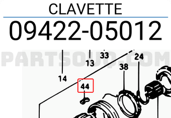 Suzuki 0942205012 CLAVETTE