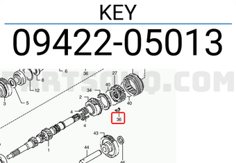 Suzuki 0942205013 KEY