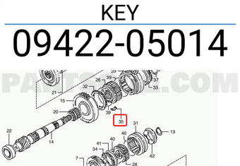 Suzuki 0942205014 KEY
