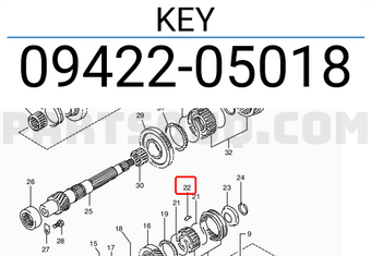Suzuki 0942205018 KEY