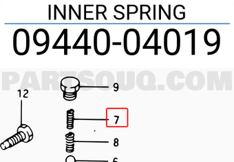 Suzuki 0944004019 INNER SPRING